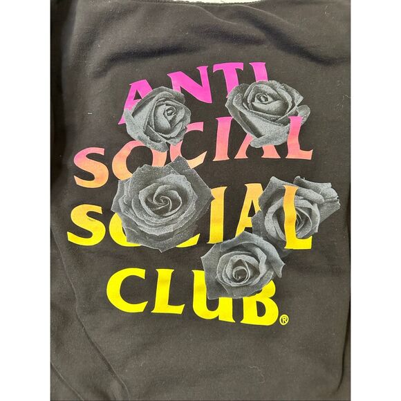 ASSC Anti Social Social Club Hoodie Black Roses, size XL - Picture 8 of 8